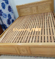 Thanh Lý Giường Gỗ Sồi 1m8x2m Giá Rẻ